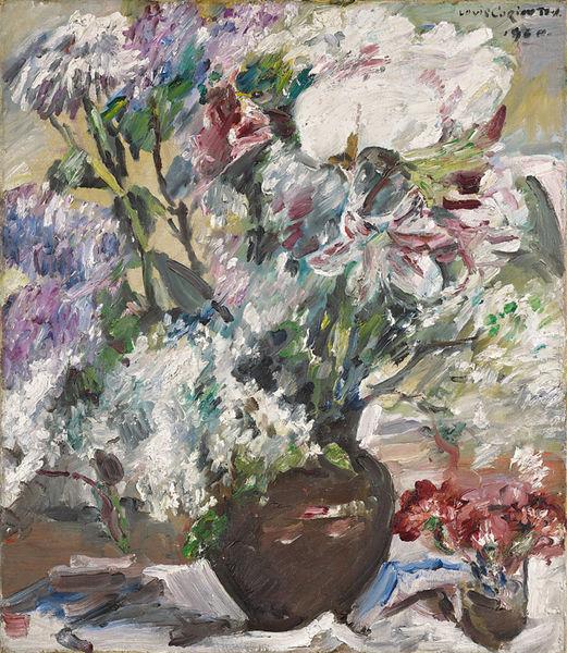 Lovis Corinth Flieder und Anemonen